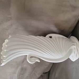Ceramic White Elegant White Swan Vase With Wings